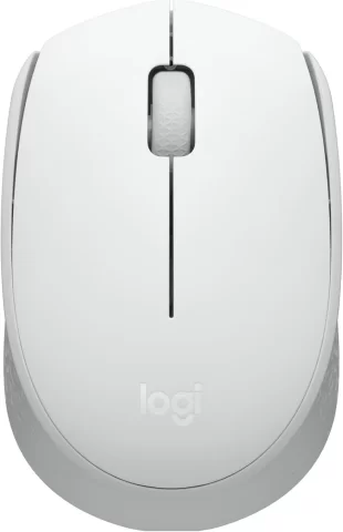 Logitech M170 Mouse Inalámbrico, con tecnología 2,4 GHz, batería de hasta 12 Meses con Modo Ahorro, Receptor USB, Cursor y Desplazamiento Preciso, Compatible con Windows, Mac y Chrome - Blanco