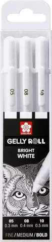 Sakura Set Con 3 Piezas De Gelly Roll Blanco