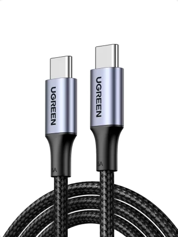 UGREEN 100W Cable USB Tipo C a C Carga Rápida Type, 2M, Negro